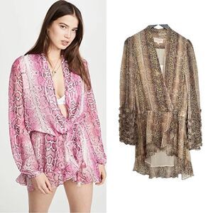 Rococo Sand Printed Faux Wrap Dress